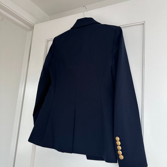 NWT Veronica Beard Miller Blazer Dickey Jacket in Navy Blue Size 24 Lightweight - Picture 9 of 10